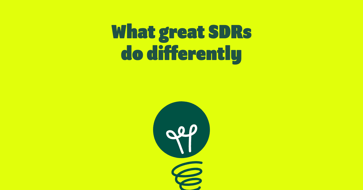 What do the best-performing SDRs do differently?